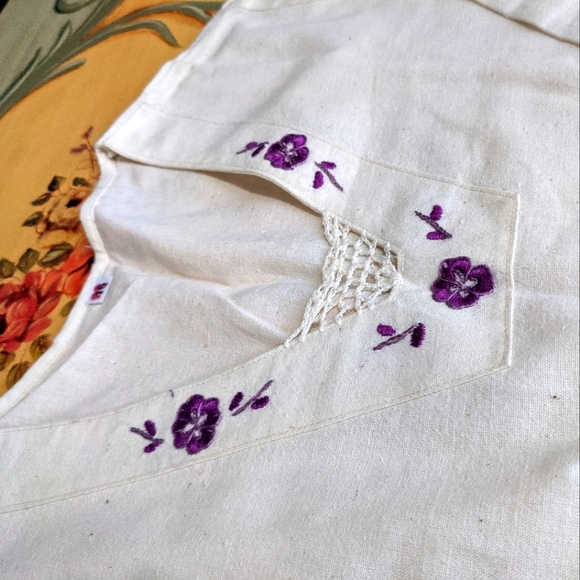 ABERCROMBIE BROWN STRETCH CHINOS 97%COTTON  and 100%cotton Blouse NWT - Picture 6 of 11